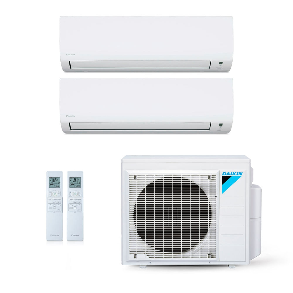 Ar-Condicionado Multi Split Inverter Daikin 28.000 BTUs (2x Evap HW 20.000) Quente/Frio 220V