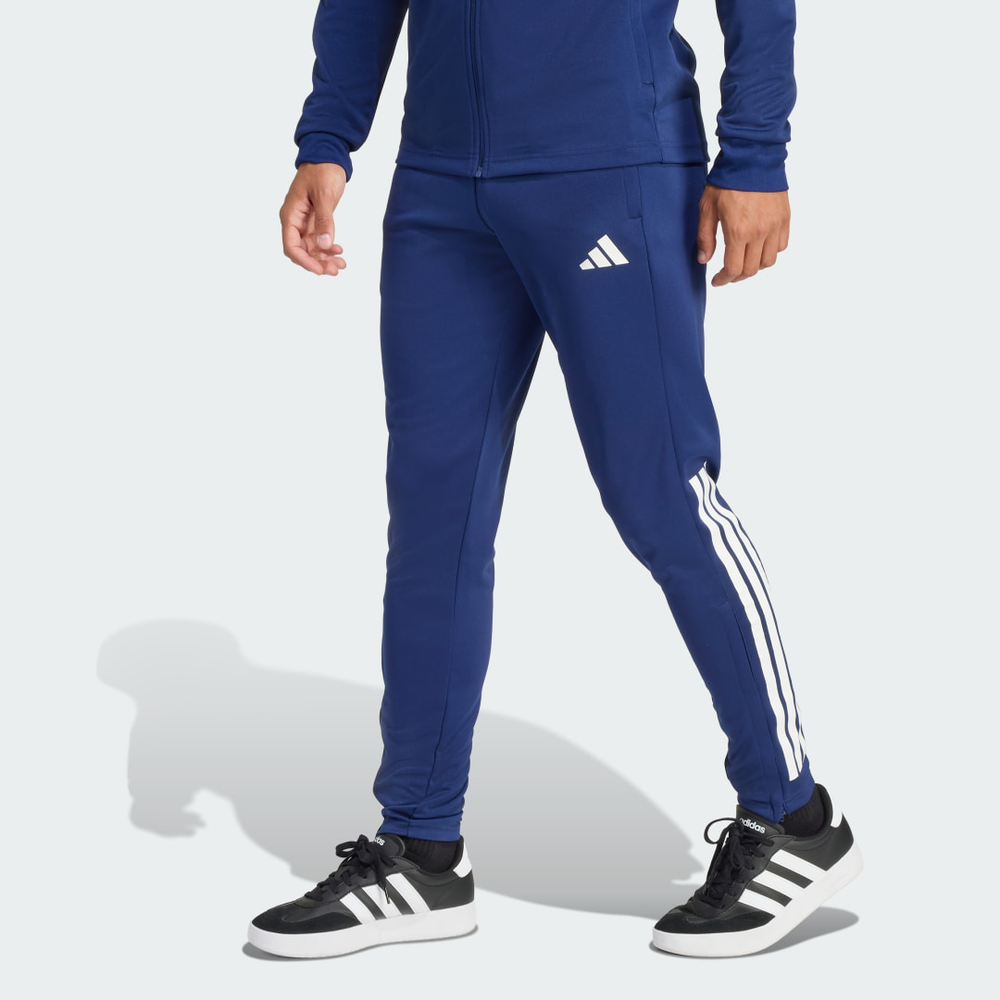 Calças Padrão Justas Afuniladas Climacool Sereno Três Listras Homem adidas
