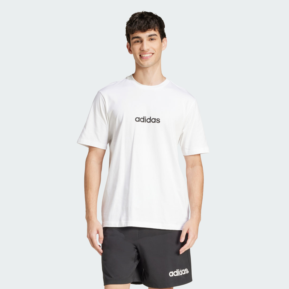 Camiseta Essentials Linear Single Jersey Homem adidas