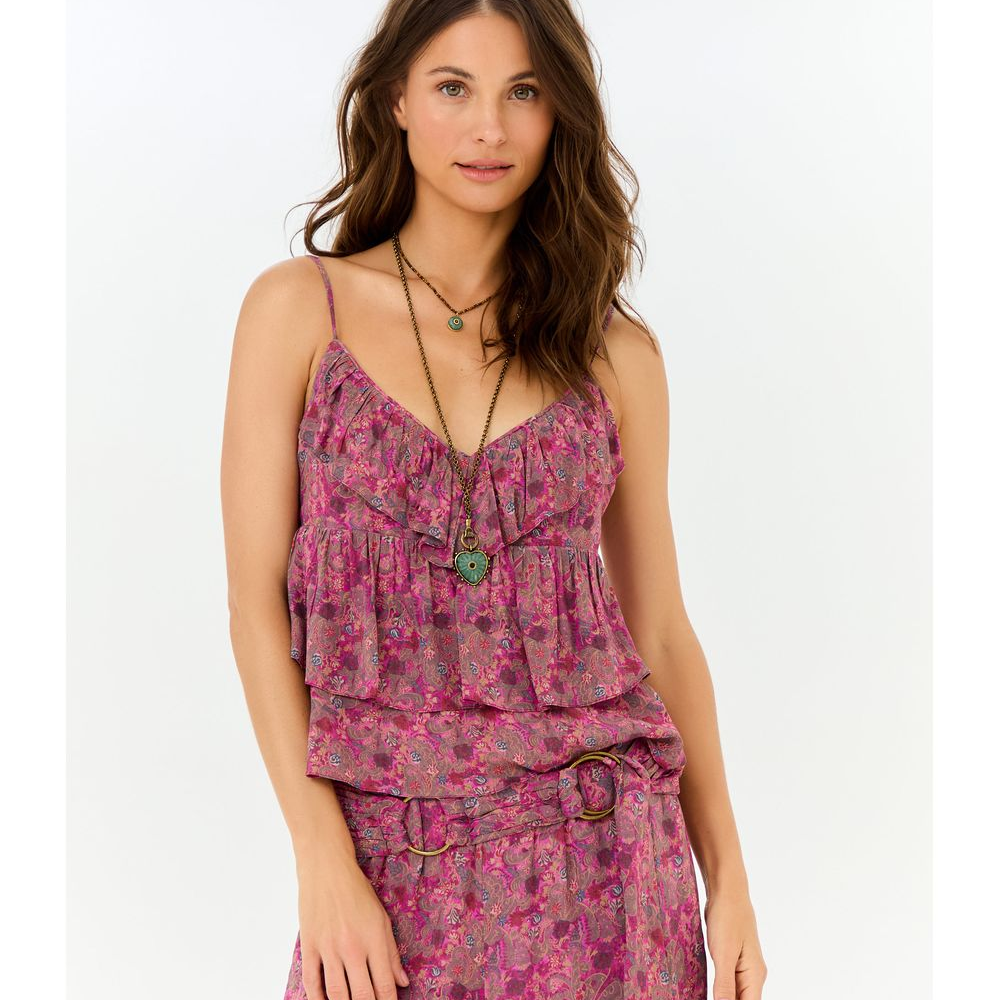 Blusa Alça Ggt Estampa Cora Blusa Alça Ggt Estampa Cora