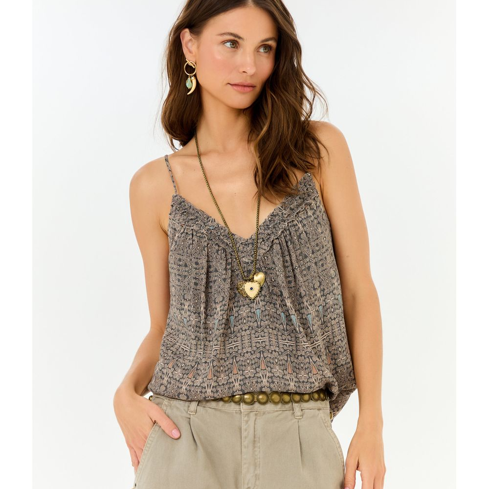 Blusa Alça Ggt Estampa Olive Blusa Alça Ggt Estampa Olive