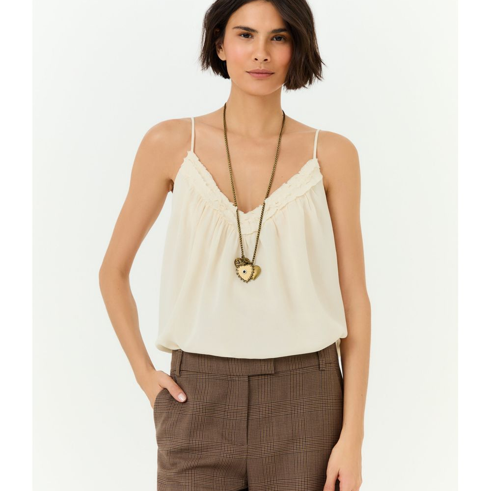 Blusa Alça Ggt Franzidos Blusa Alça Ggt Franzidos