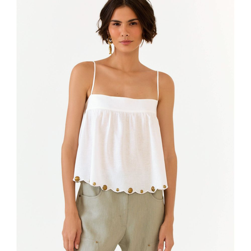 Blusa Bordado Festonê