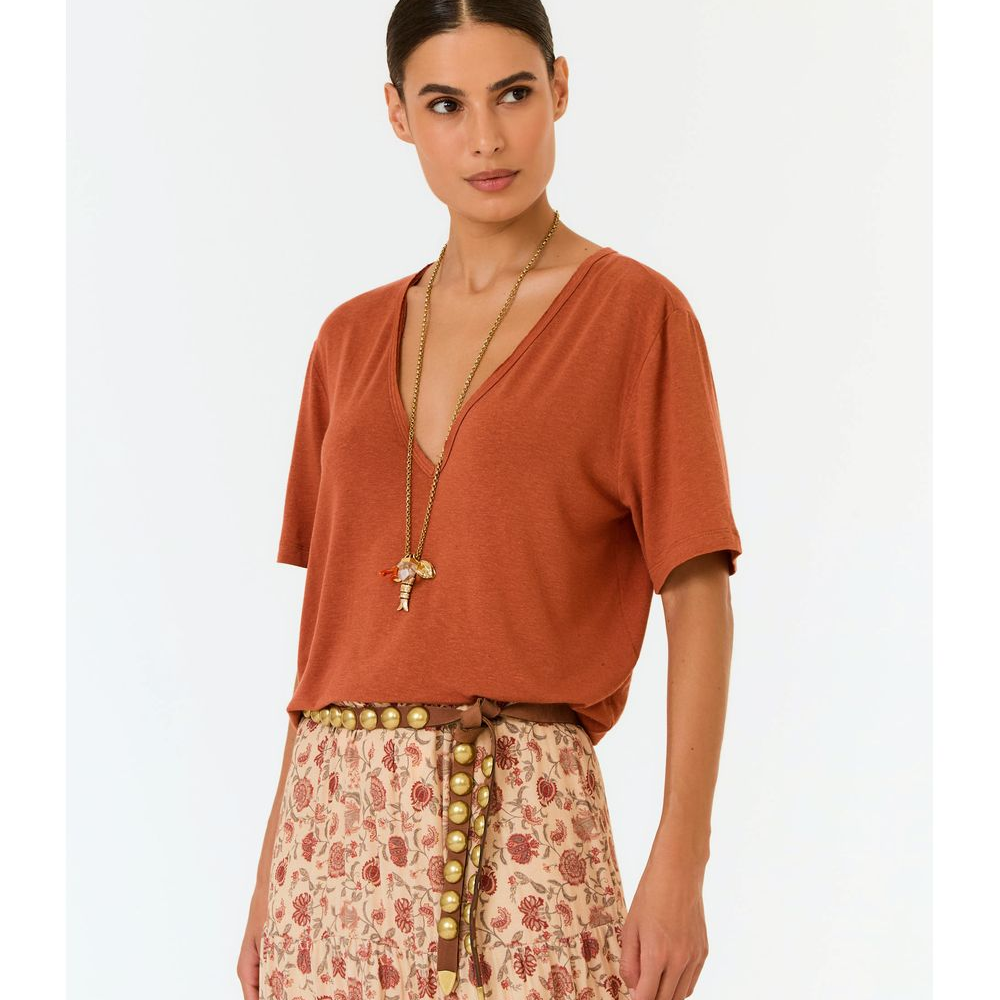 Blusa Decote v Viés a Fio Blusa Decote v Viés a Fio