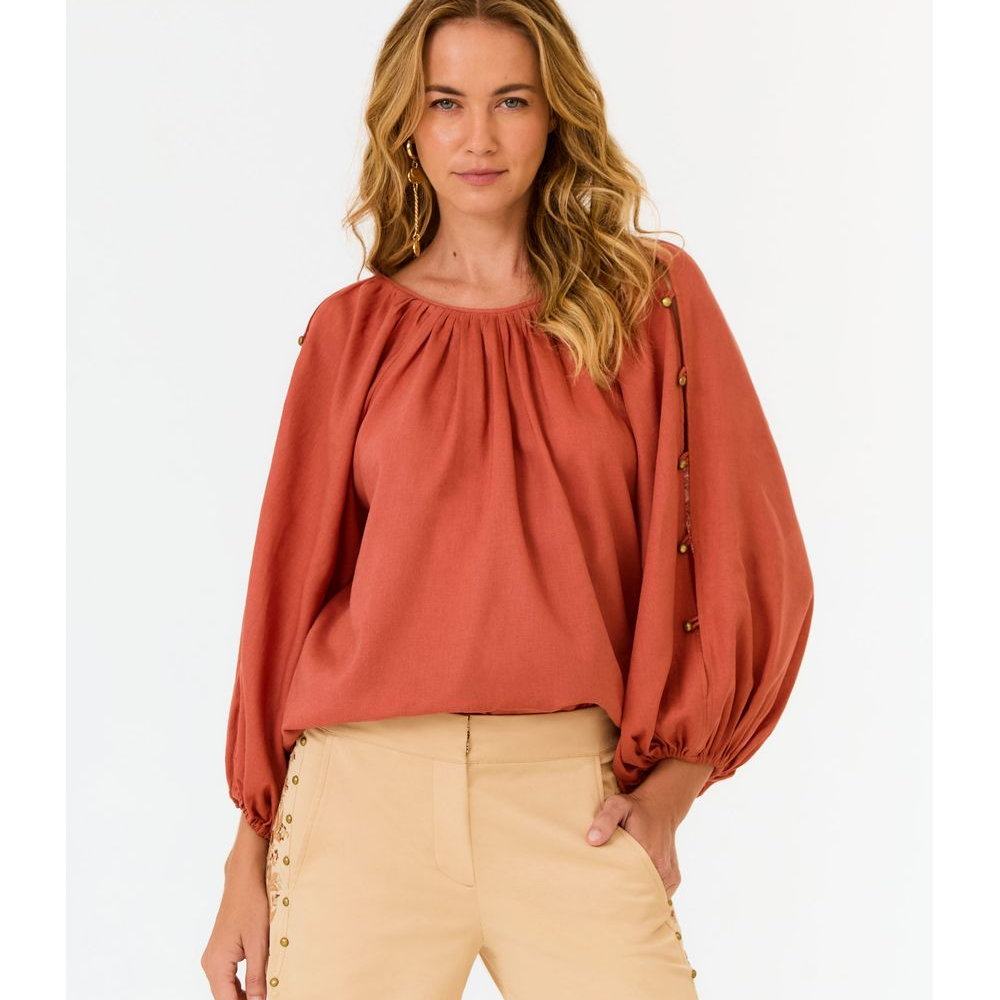 Blusa Manga Botões