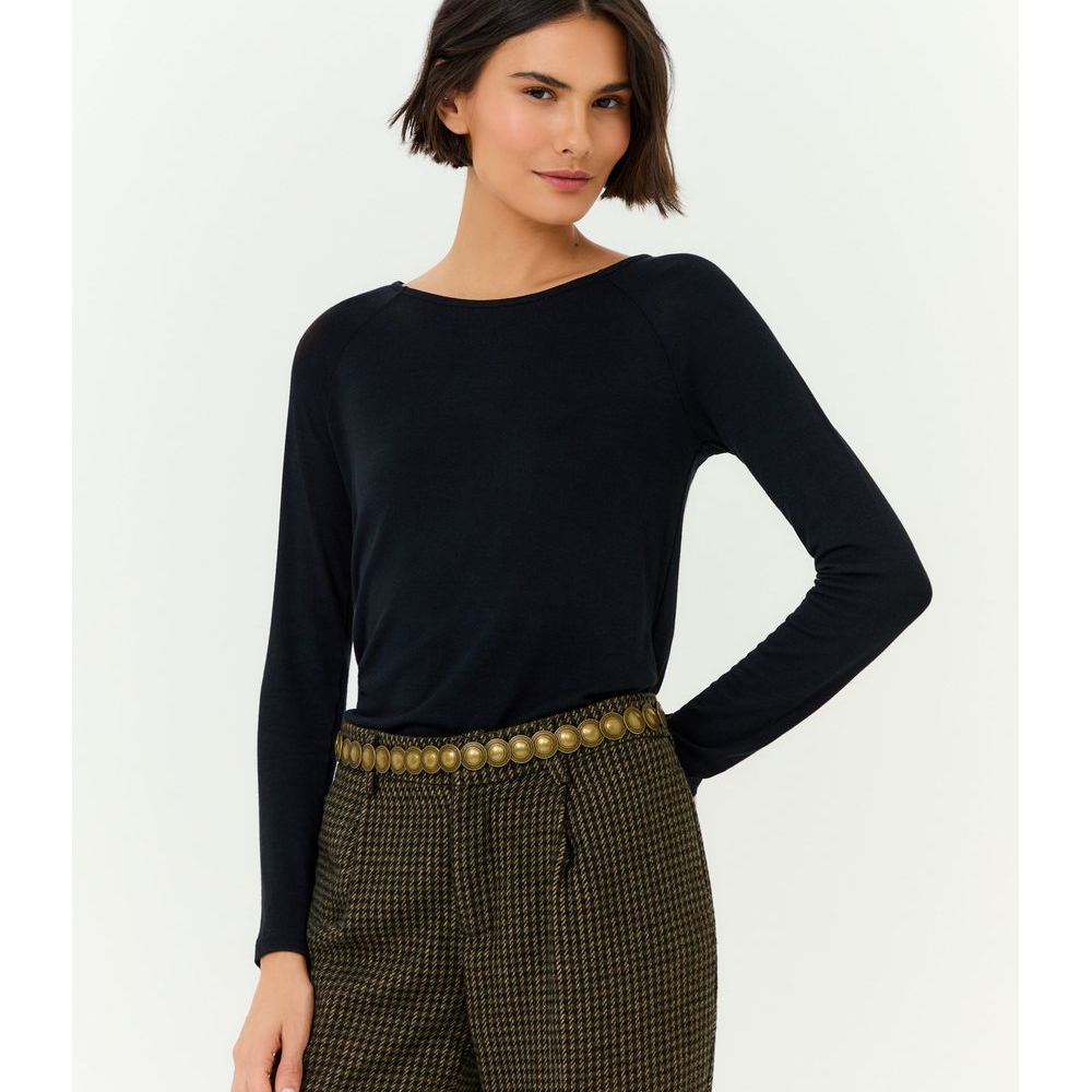 Blusa Manga Longa Gola