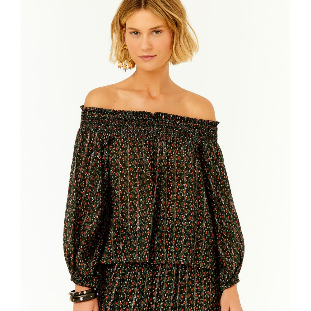 Blusa Ombro a Ombro Estampa Serena Blusa Ombro a Ombro Estampa Serena