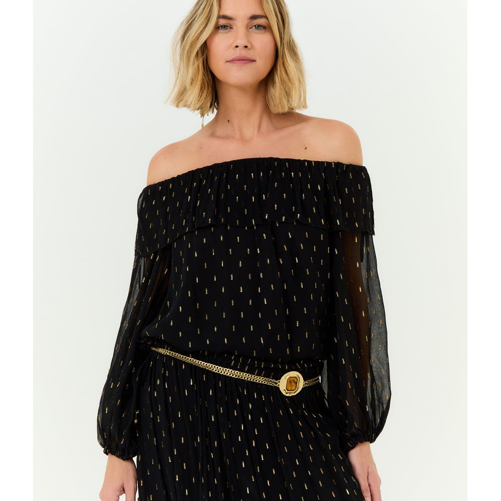 Blusa Ombro a Ombro Ggt Lurex