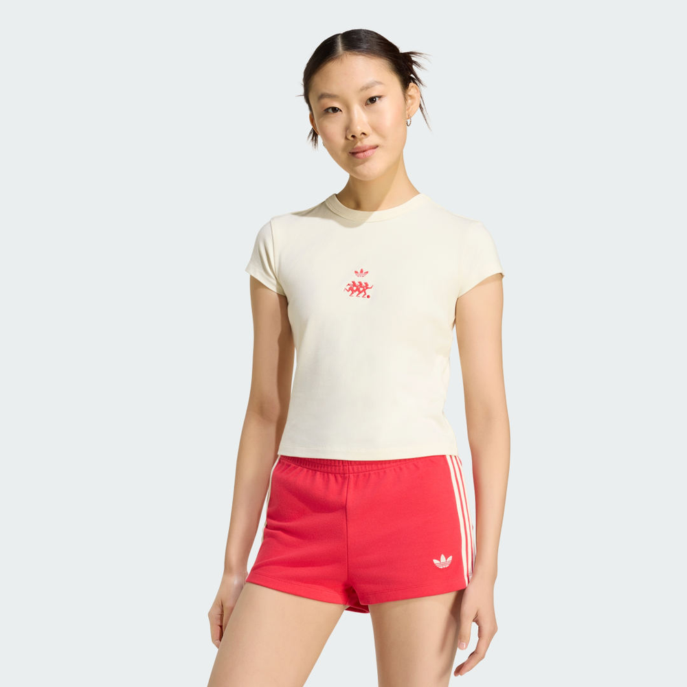 Camiseta Baby Look Originals Mulher adidas Camiseta Baby Look Originals Mulher adidas