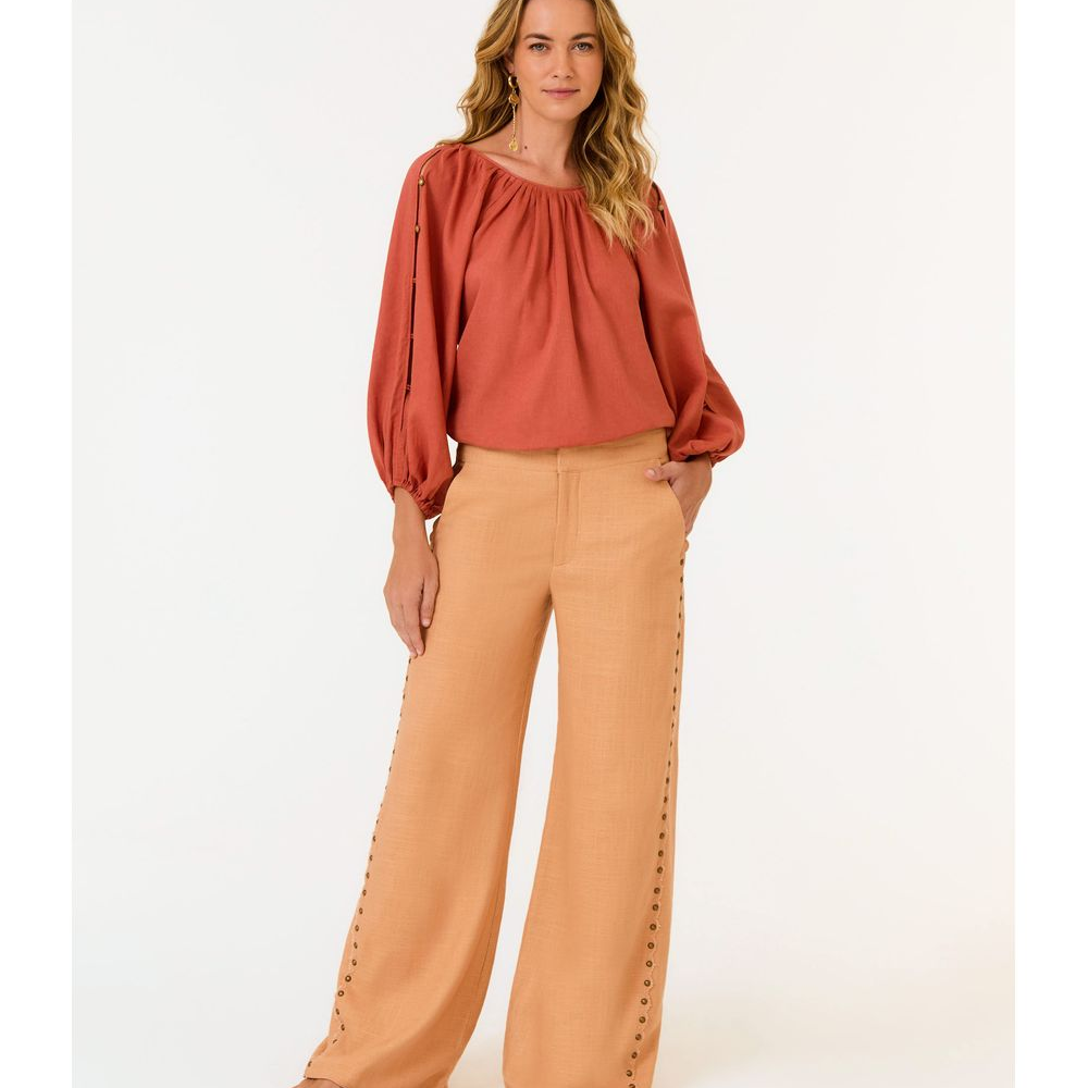 Calça Festonê Lateral