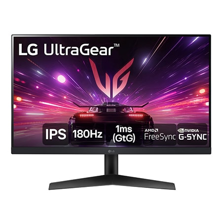 Monitor Gamer LG UltraGear 24 IPS, 180Hz, 1ms (GtG) NVIDIA® G-SYNC® , AMD FreeSync, HDR10, sRGB 99% - 24GS60F-B - 24GS60F-B