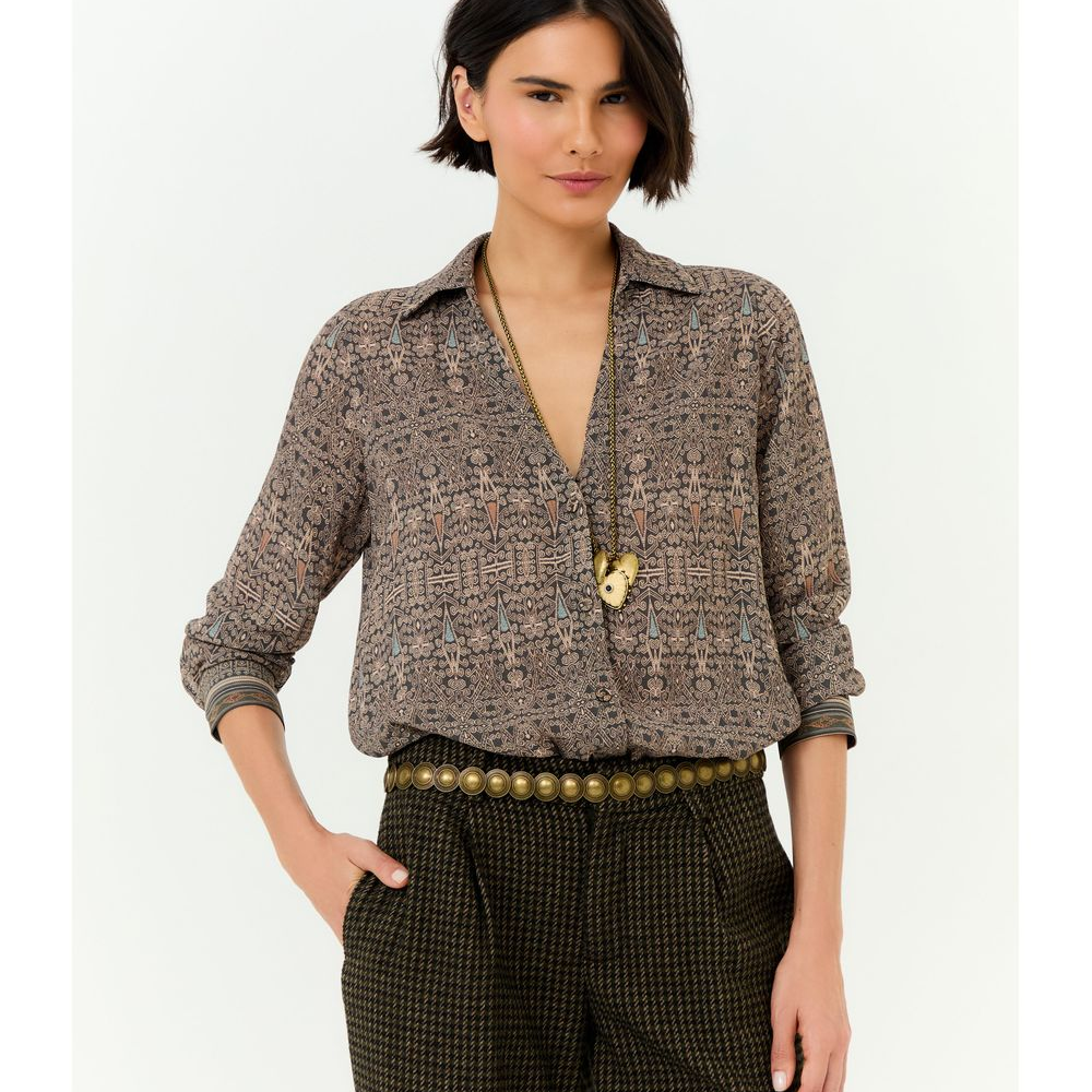 Camisa Ggt Estampa Olive Camisa Ggt Estampa Olive
