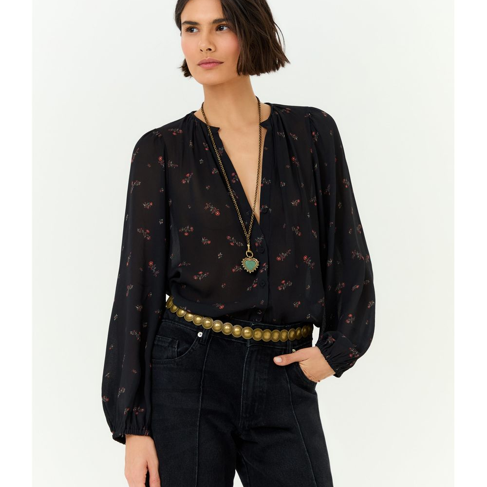 Camisa Manga Longa Ggt Estampa Lily Camisa Manga Longa Ggt Estampa Lily