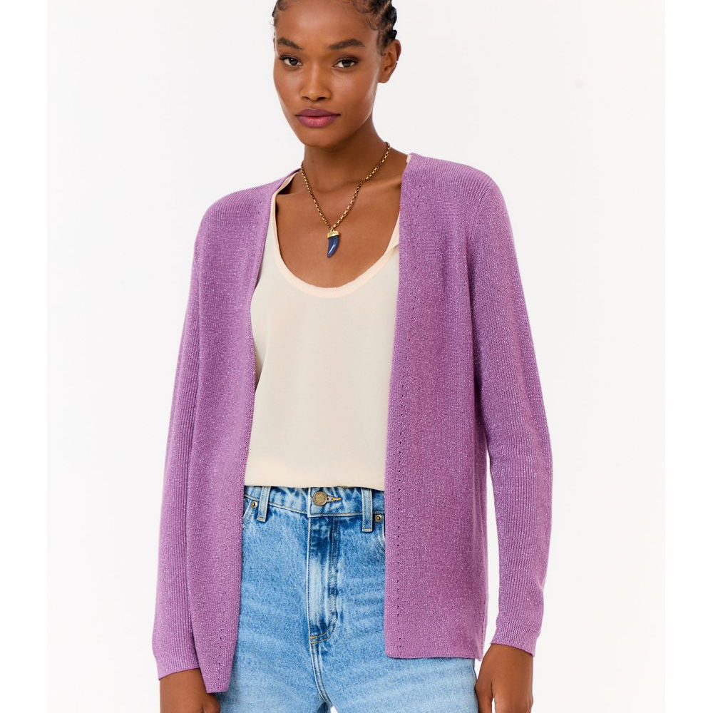 Cardigan Tricot Detahe Fenda Lateral Cardigan Tricot Detahe Fenda Lateral