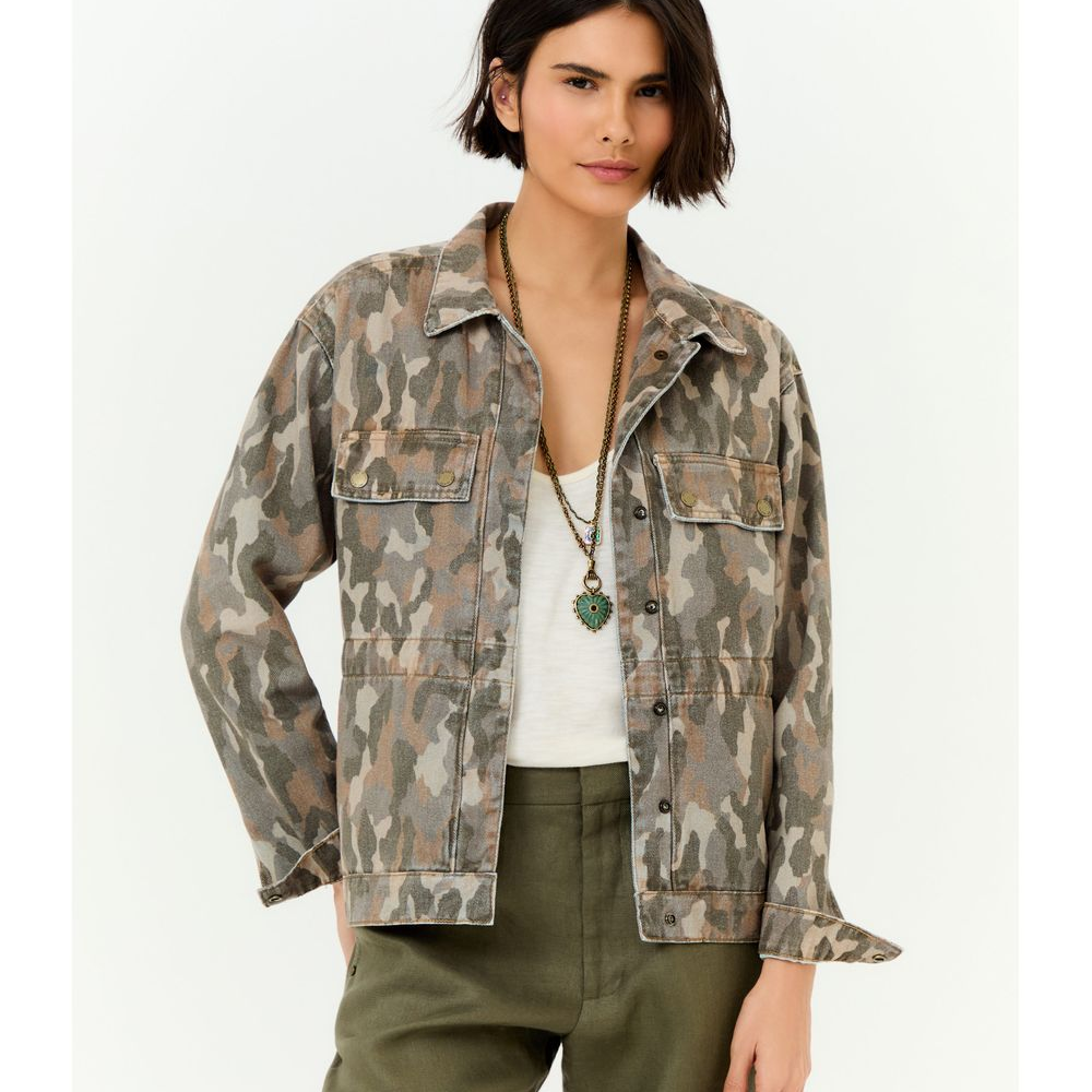 Parka Sarja Estampa Camuflado Parka Sarja Estampa Camuflado