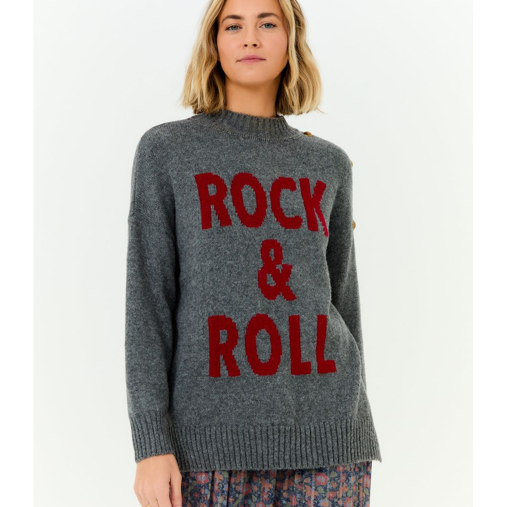Pull Tricot Intarsia Rock & Roll