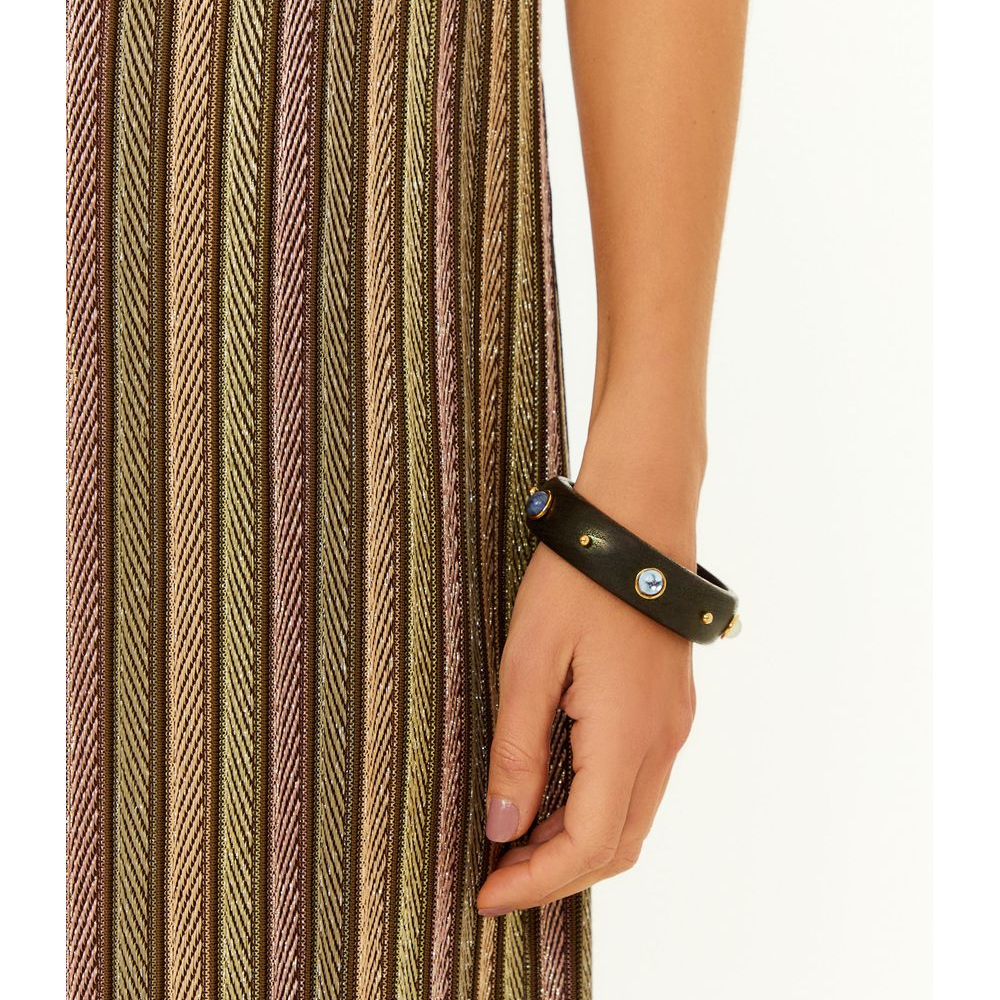Pulseira Wood Pedras - Preto / U Pulseira Wood Pedras - Preto / U