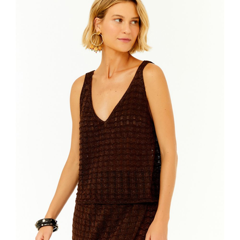 Regata Tricot Telada Cropped Regata Tricot Telada Cropped