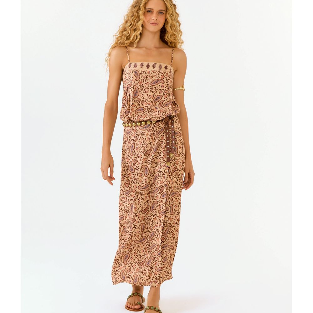 Saia Midi Estampa Hippie