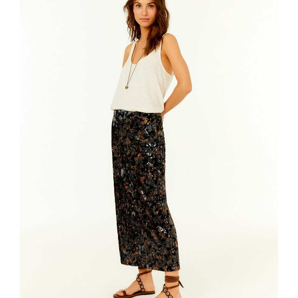 Saia Midi Paete Estampa Blush Saia Midi Paete Estampa Blush