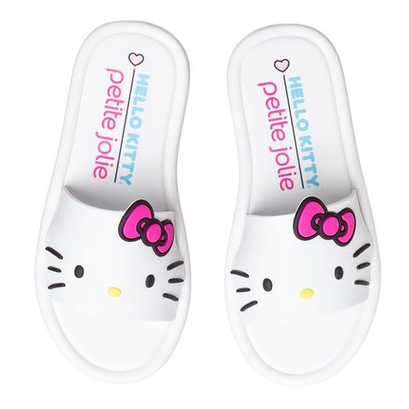 Chinelo Infantil Branco Hello Kitty + Petite Jolie PJ6646INH 27-8 Chinelo Infantil Branco Hello Kitty + Petite Jolie PJ6646INH 27-8