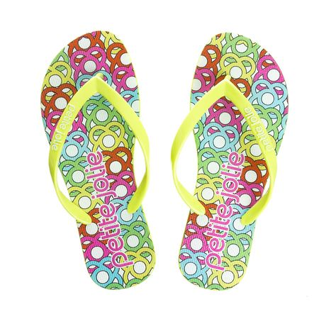 Chinelo Petite Jolie Fresh Lemon/Logomania - PJ6969 33-4 Chinelo Petite Jolie Fresh Lemon/Logomania - PJ6969 33-4