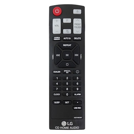 Controle remoto Mini System LG CK43 - AKB74955391 - AKB74955391 | LG BR Controle remoto Mini System LG CK43 - AKB74955391 - AKB74955391 | LG BR