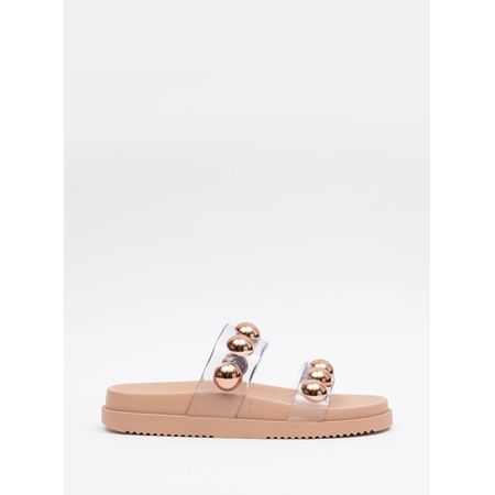 Chinelo Petite Jolie Ice Translucido/Mocca PJ7186 39-0 Chinelo Petite Jolie Ice Translucido/Mocca PJ7186 39-0
