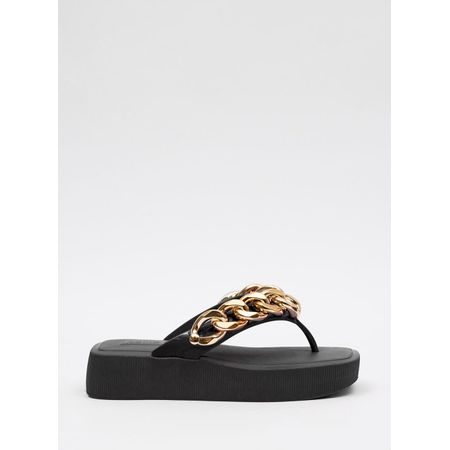 Chinelo Petite Jolie Hit Preto/Ouro PJ6515 39-0 Chinelo Petite Jolie Hit Preto/Ouro PJ6515 39-0