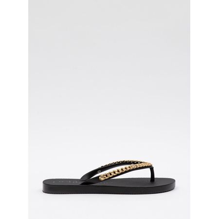 Chinelo Petite Jolie Fresh Preto/Ouro PJ7122 33-4 Chinelo Petite Jolie Fresh Preto/Ouro PJ7122 33-4