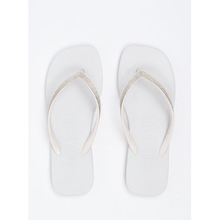 Chinelo Petite Jolie Refresh Shine White PJ7404 33-4 Chinelo Petite Jolie Refresh Shine White PJ7404 33-4