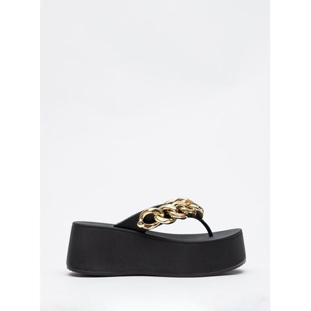 Chinelo Petite Jolie Plus Preto/Ouro PJ7350 35 Chinelo Petite Jolie Plus Preto/Ouro PJ7350 35
