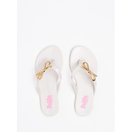 Chinelo Infantil Petite Jolie Lucky In White PJ7512IN 25 Chinelo Infantil Petite Jolie Lucky In White PJ7512IN 25