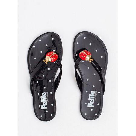 Chinelo Infantil Petite Jolie Lucky In Preto PJ7531IN 26