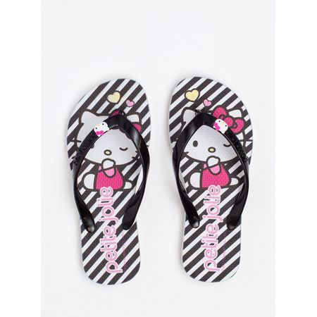Chinelo Petite Jolie Fresh In Hello Kitty Preto 8 PJ7206INHK 25-6 Chinelo Petite Jolie Fresh In Hello Kitty Preto 8 PJ7206INHK 25-6