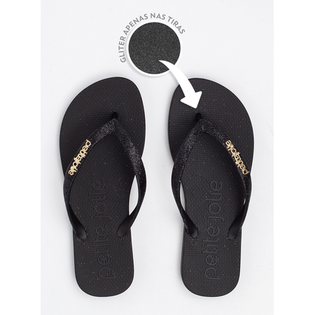 Chinelo Petite Jolie Fresh Preto PJ7298 33-4 Chinelo Petite Jolie Fresh Preto PJ7298 33-4