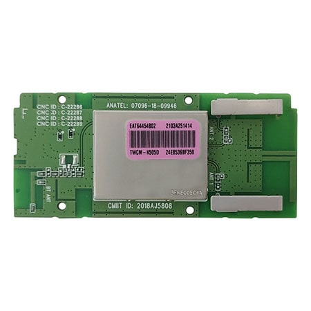 Placa (Wi-Fi e Bluetooth) TV LG 32LM620BPSA, 49UT661H0GA, 50UM7360PSA - EAT64454802 - EAT64454802