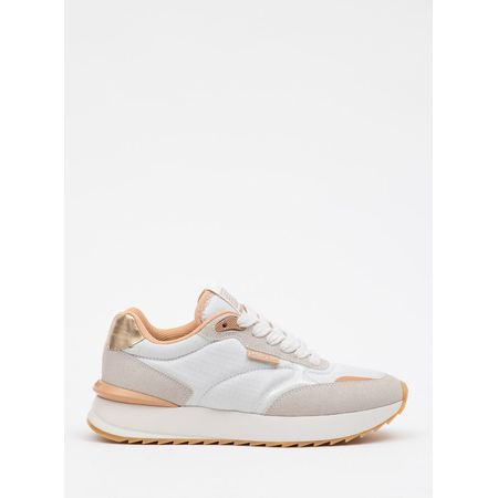 Tênis Petite Jolie Retro Running White/Avela Light PJ7541 35 Tênis Petite Jolie Retro Running White/Avela Light PJ7541 35