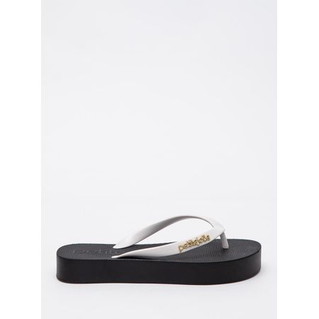Chinelo Petite Jolie Fresh Up White/Sola Preto PJ7321 36 Chinelo Petite Jolie Fresh Up White/Sola Preto PJ7321 36