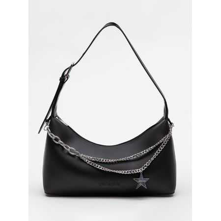 Bolsa Petite Jolie Thayla Preto/Niquel PJ11282 Bolsa Petite Jolie Thayla Preto/Niquel PJ11282
