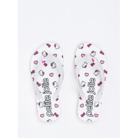 Chinelo Infantil Hello Kitty Branco/Sola Branco PJ7206INHK 29-0 Chinelo Infantil Hello Kitty Branco/Sola Branco PJ7206INHK 29-0