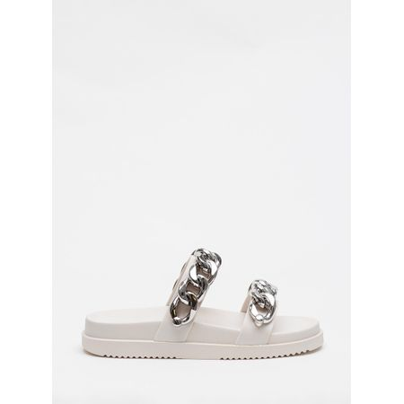 Chinelo Petite Jolie New White/Niquel PJ7635 33-4 Chinelo Petite Jolie New White/Niquel PJ7635 33-4