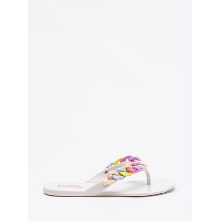 Chinelo Infantil Petite Jolie Lucky In White PJ7621IN 25 Chinelo Infantil Petite Jolie Lucky In White PJ7621IN 25