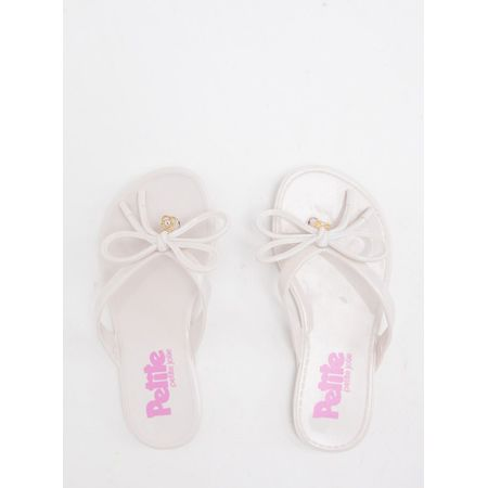 Chinelo Infantil Petite Jolie Lucky In White/Rosa PJ7356IN 27 Chinelo Infantil Petite Jolie Lucky In White/Rosa PJ7356IN 27