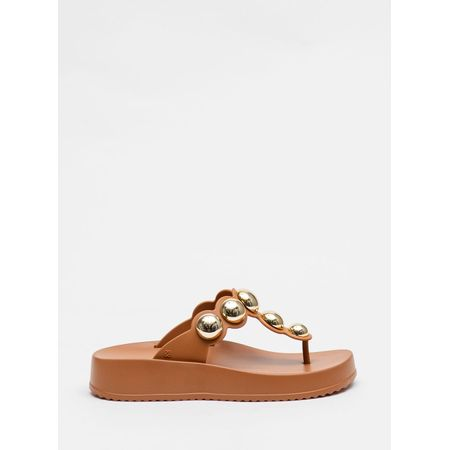 Chinelo Petite Jolie Bold Doce De Leite PJ7586 33-4 Chinelo Petite Jolie Bold Doce De Leite PJ7586 33-4