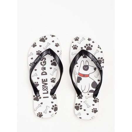 Chinelo Petite Jolie Fresh In Preto/White/Dog 7 PJ6969IN 25-6 Chinelo Petite Jolie Fresh In Preto/White/Dog 7 PJ6969IN 25-6