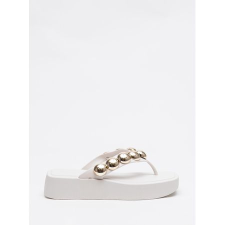Chinelo Petite Jolie Hit White/Ouro PJ7139 33-4 Chinelo Petite Jolie Hit White/Ouro PJ7139 33-4