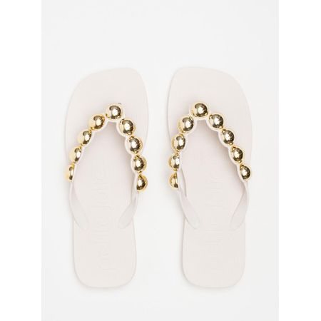 Chinelo Petite Jolie Refresh Bold White PJ7631 33-4 Chinelo Petite Jolie Refresh Bold White PJ7631 33-4