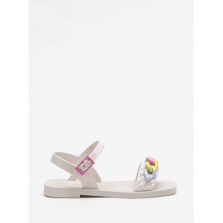 Sandália Infantil Petite Jolie Lolly In White PJ7619IN 28 Sandália Infantil Petite Jolie Lolly In White PJ7619IN 28