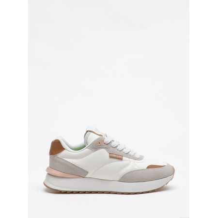 Tênis Petite Jolie Retro Running Branco/Avela Light PJ7541 33-4 Tênis Petite Jolie Retro Running Branco/Avela Light PJ7541 33-4
